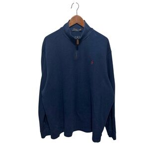 🐎 Polo Ralph Lauren Quarter Zip Knit Sweater size XXL
